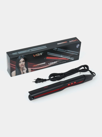 Professional to‘g‘rilovchi soch dazmoli VGR V-509, V-516, V-522, LCD displeyli keramik - 