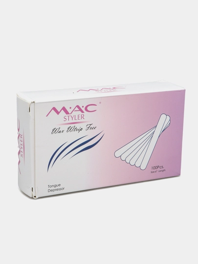 Шпатели-палочки MAC для депиляции и шугаринга, 5, 10, 20, 30, 40, 50, 100 шт