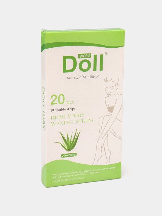 Tana va yuz depilyatsiyasi uchun chiziqlar, mumli qog'oz Doll, 4, 8, 12, 16, 20 dona