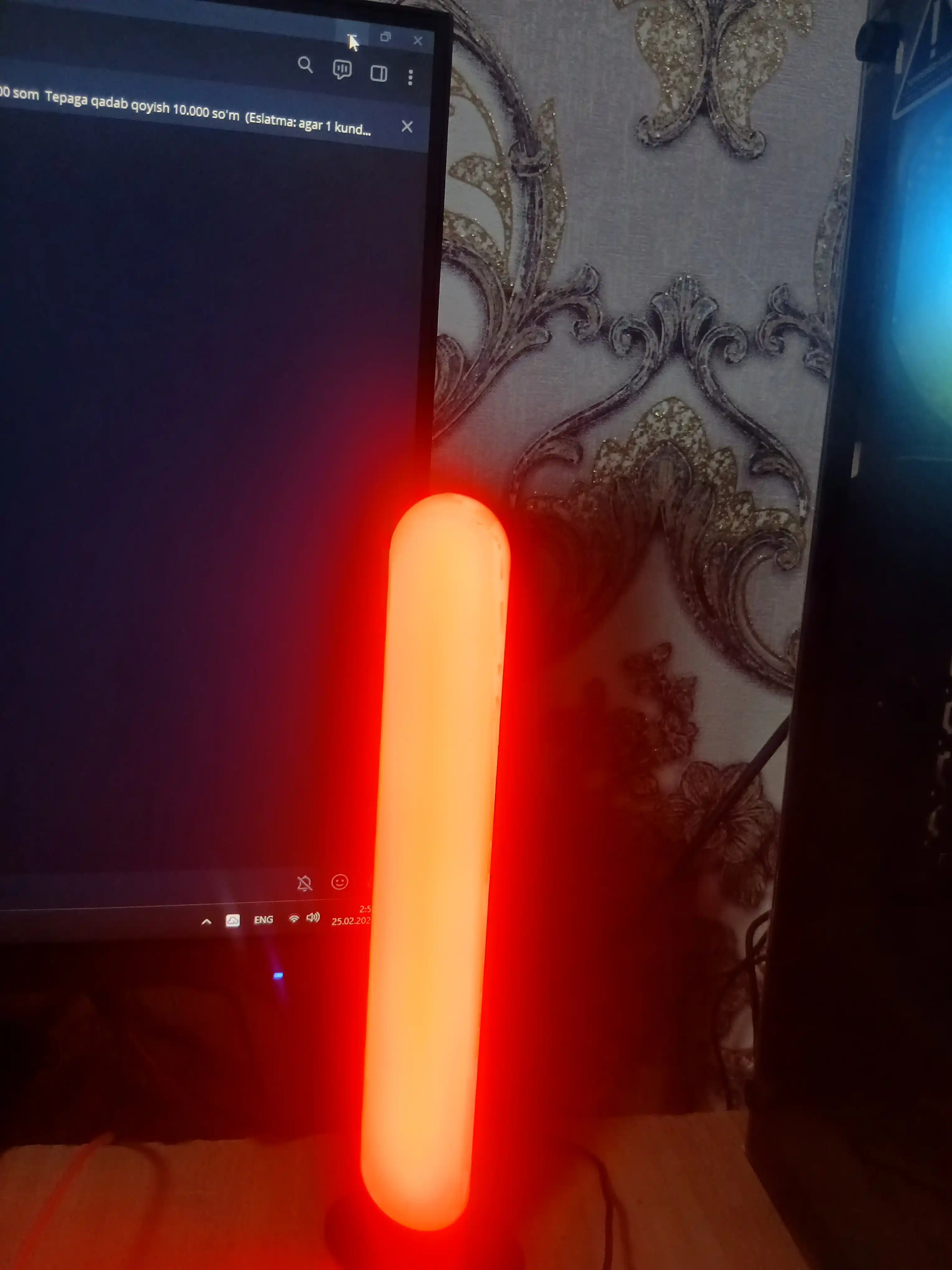 RGB lampa, aqlli ekvalayzer, svetodiodli, kompyuter uchun neonli
