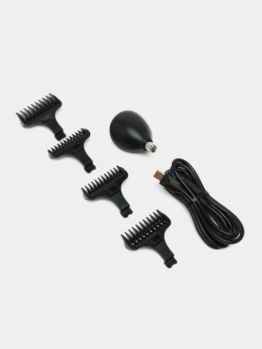 Trimmer soch, burun, soqol, olish uchun VGR 102 / 107 qoliplari bilan 11 tasi 1 da