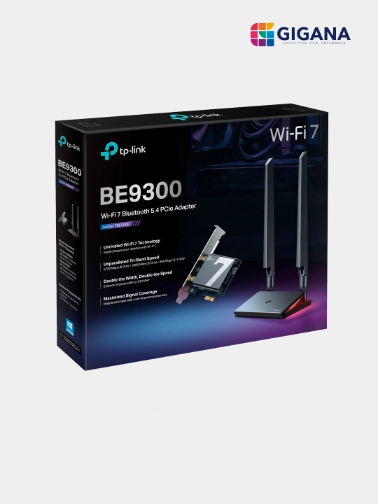 TP-Link Archer TBE550E — BE9300 WiFi 7 Tri-Band PCIe сетевой адаптер с Bluetooth 5.4