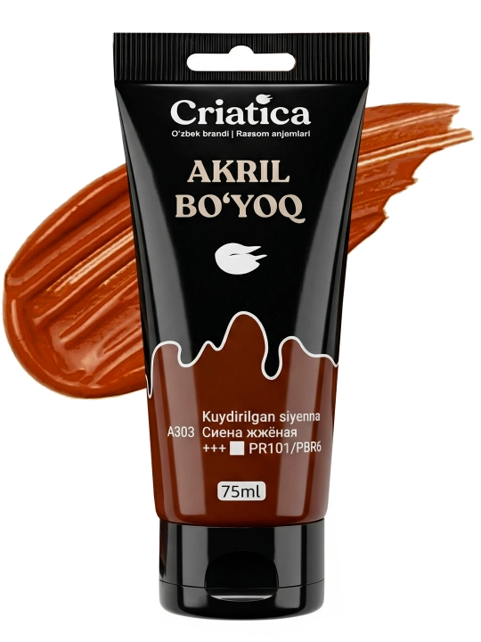 CRIATICA badiiy akril bo'yog'i, professional, 75 ml tuba - 