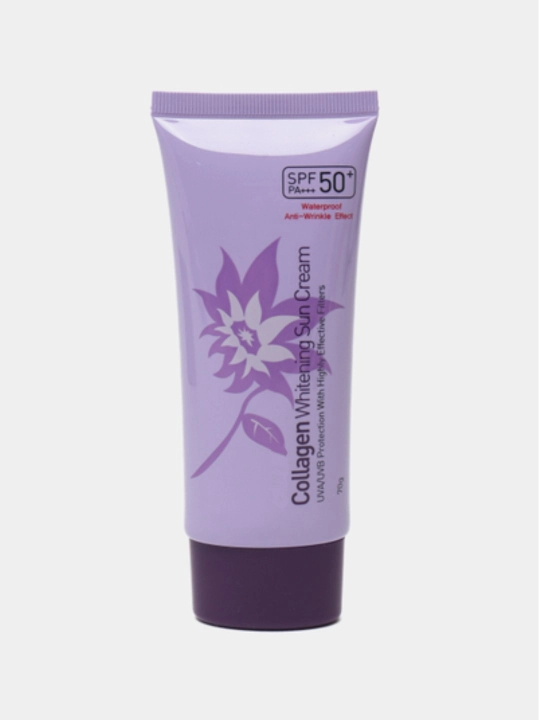 Quyoshdan himoya qiluvchi krem kollagen bilan, Cellio, yuz va tana uchun SPF 50+, 70 ml