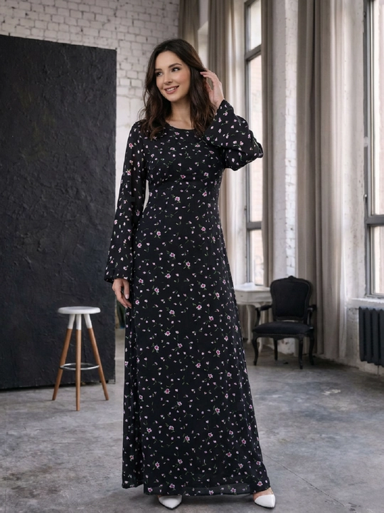 Женское платье макси в пол, свободный силуэт, завязка на спине, S M L XL