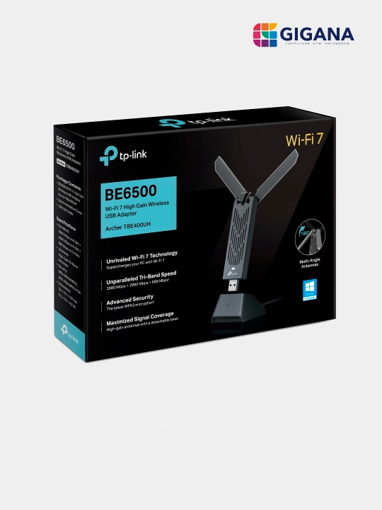 TP-Link Archer TBE400UH — BE6500 Wi-Fi 7 три-диапазонный USB адаптер