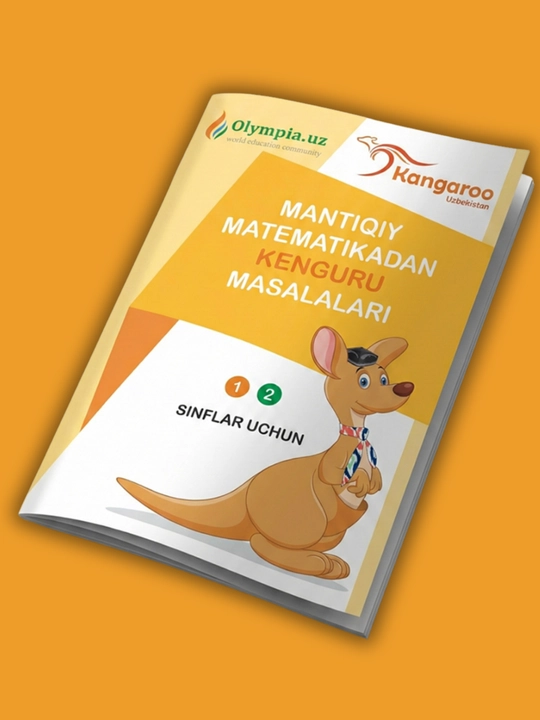 Kenguru mantiqiy matematika kitobi, 1-2 .3-4-sinflar uchun, o‘zbek tilida va rus tilida - 