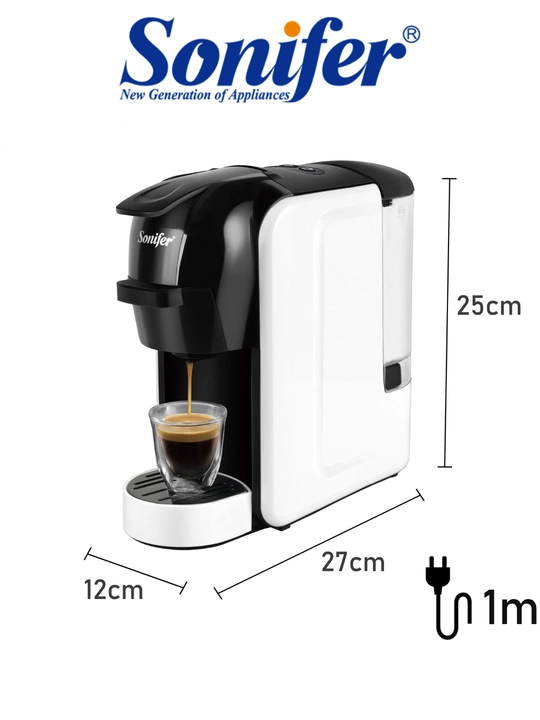 Qahva mashinasi SONIFER SF-3539 3tasi 1da, kapsula va maydalangan, Nespresso, Dolce Gusto