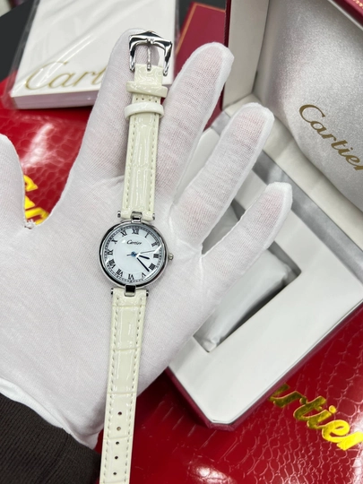 Женские наручные часы Cartier для вас и ваших близких, в подарочной упаковке — NEWATCH-CARTIER-КРЕМОВ