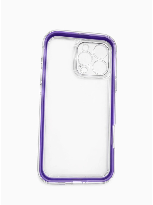 IPhone 16 Pro Max g‘ilofi, shaffof, binafsha rang hoshiyali