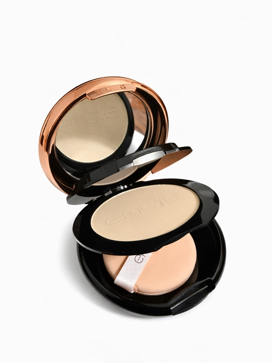 Пудра для лица Emelie BB/HD компактная Matte Powder, SPF, матовая, стойкая