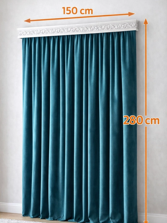Kadife штора, 280 x 150 см, гостиная, кухня, гостевая комната, детская комната
