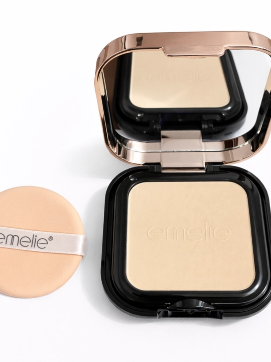 Пудра для лица Emelie BB/HD компактная Matte Powder, SPF, матовая, стойкая