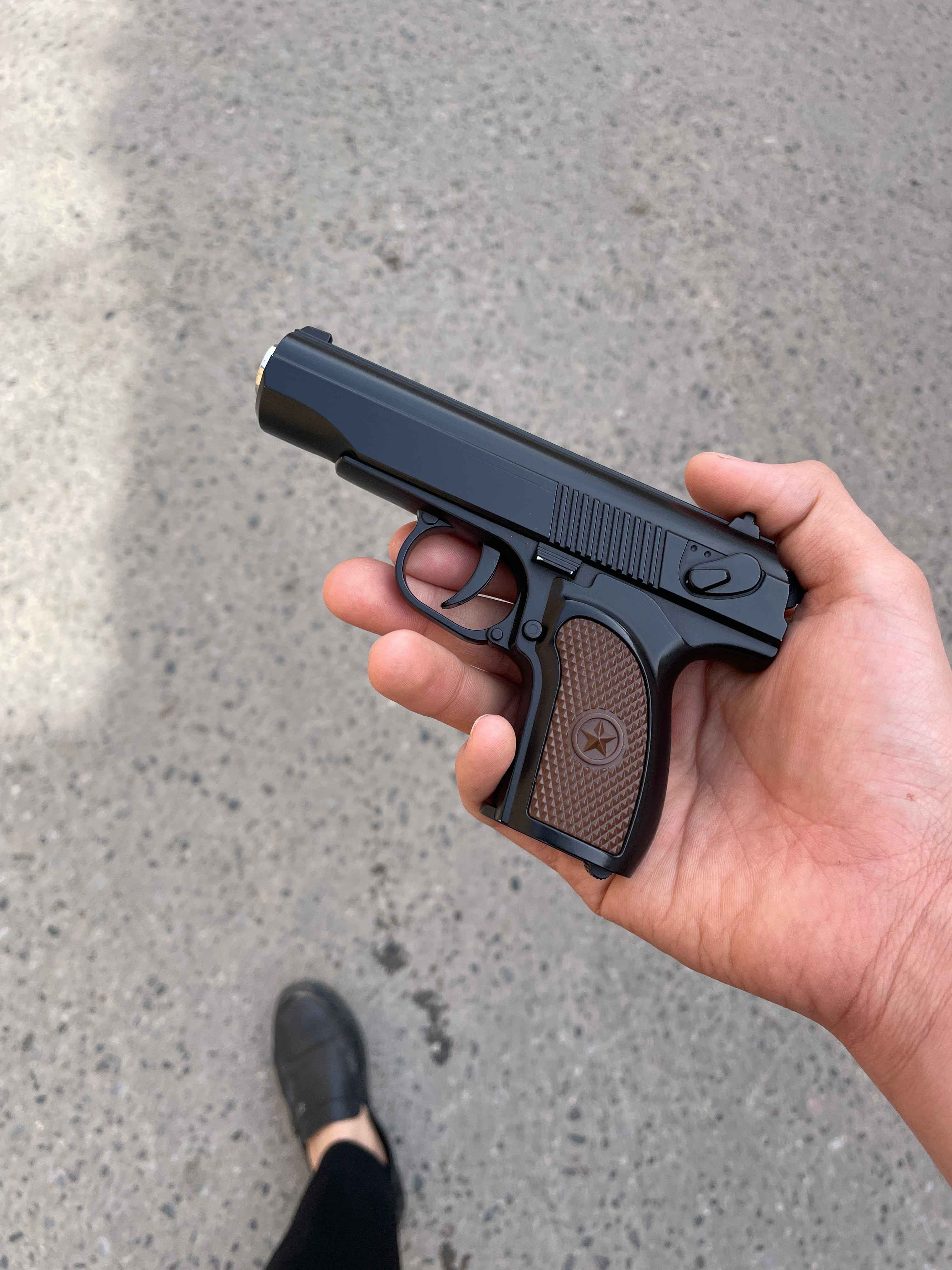 Metal pistolet, temir to'pponcha, К-113, M17, C28, glushiteli bilan, pistalet, pnevmatik