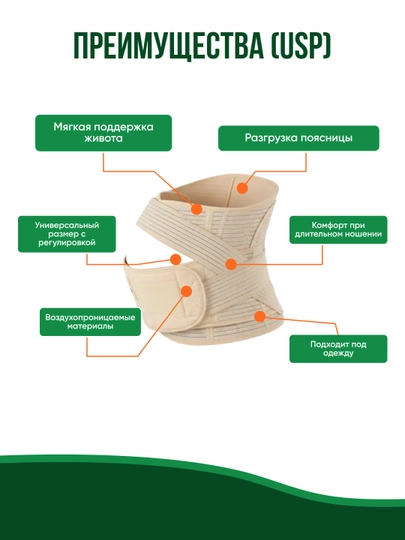 Корсет для беременных до родовой и после родовой K-809