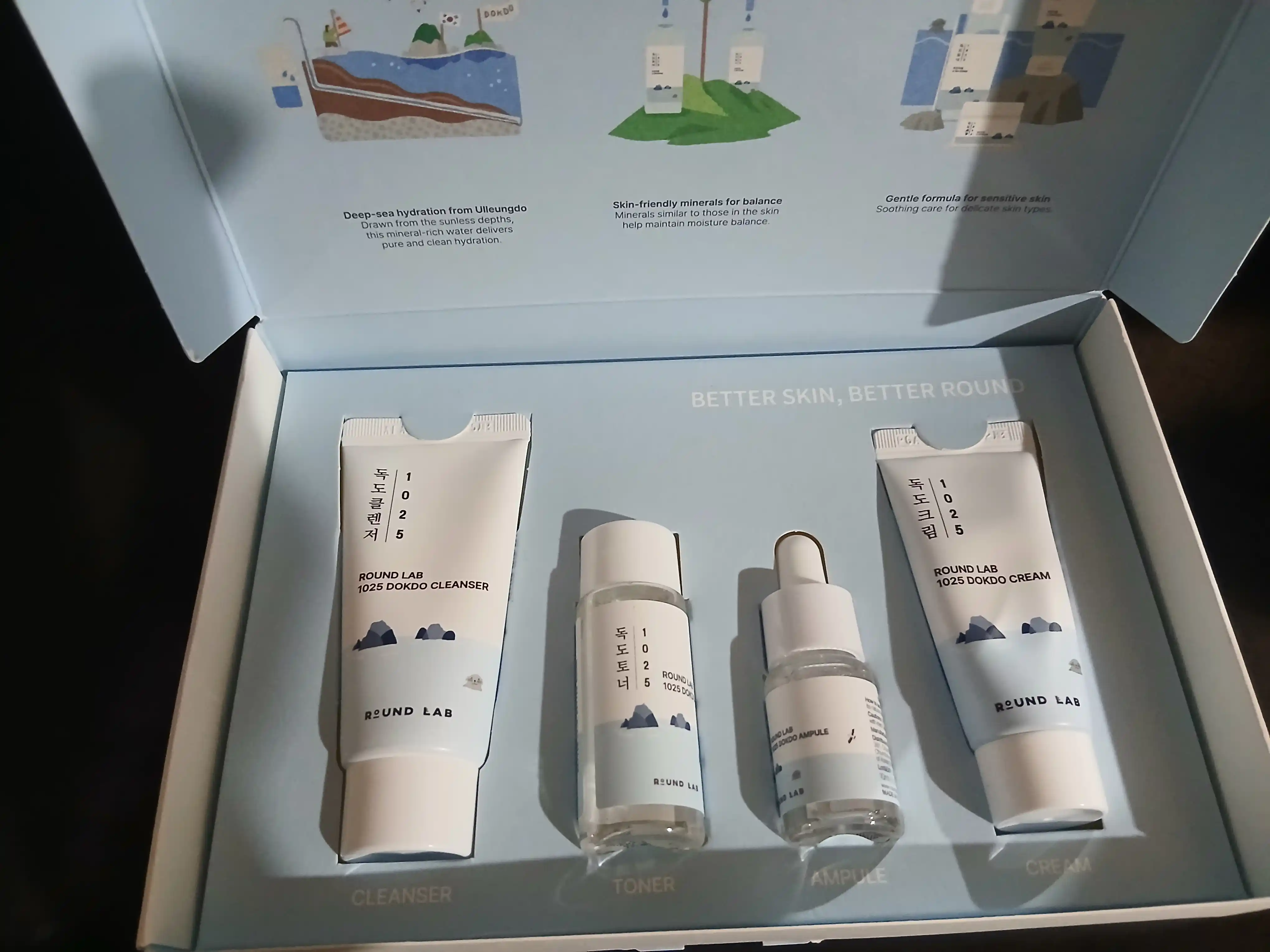 Набор уходовых средств, с морской водой Round Lab 1025 Dokdo Trial Kit