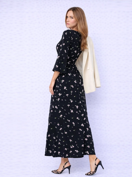 Женское платье макси в пол, свободный силуэт, завязка на спине, S M L XL