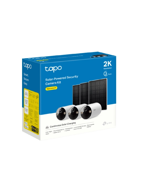 Tapo C410KIT quyosh xavfsizlik kamerasi to'plami (3pack)