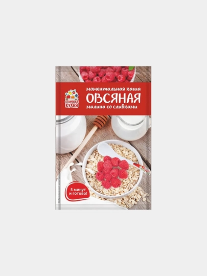 Каша овсяная Малина со сливками 40гр *50 — KONFEST-КУРЕОН