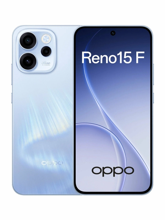 Смартфон OPPO Reno15 F 5G 12/512GB, Aurora Blue, Twilight Blue, 1 год гарантии
