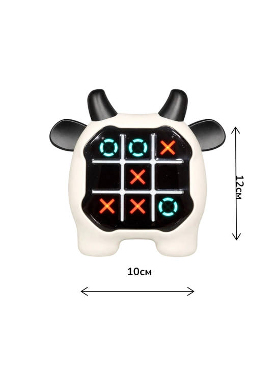 Bolalar uchun jirafa mini-konsolini rivojlantiruvchi Tic-Tac-Toe krest-nolik elektron o‘yini
