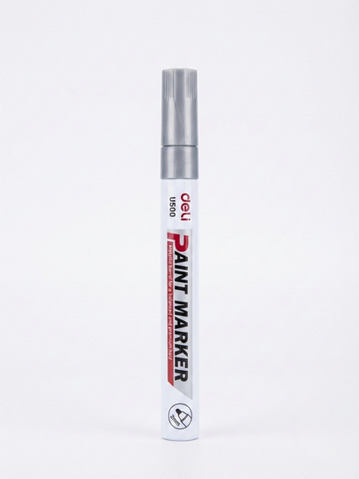 Kumush rangli marker Deli U500-SL, 2 mm