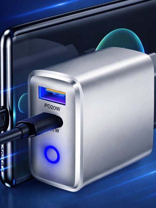 Адаптер 20W с двумя портами QC3.0 + PD USB-A / USB-C