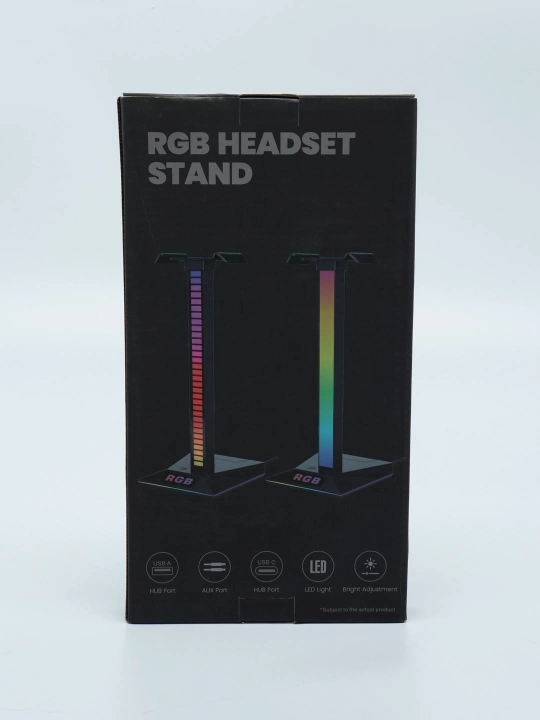 Подставка для наушников Bee Z10, RGB, алюминиевый с разъемом для зарядки, матовый