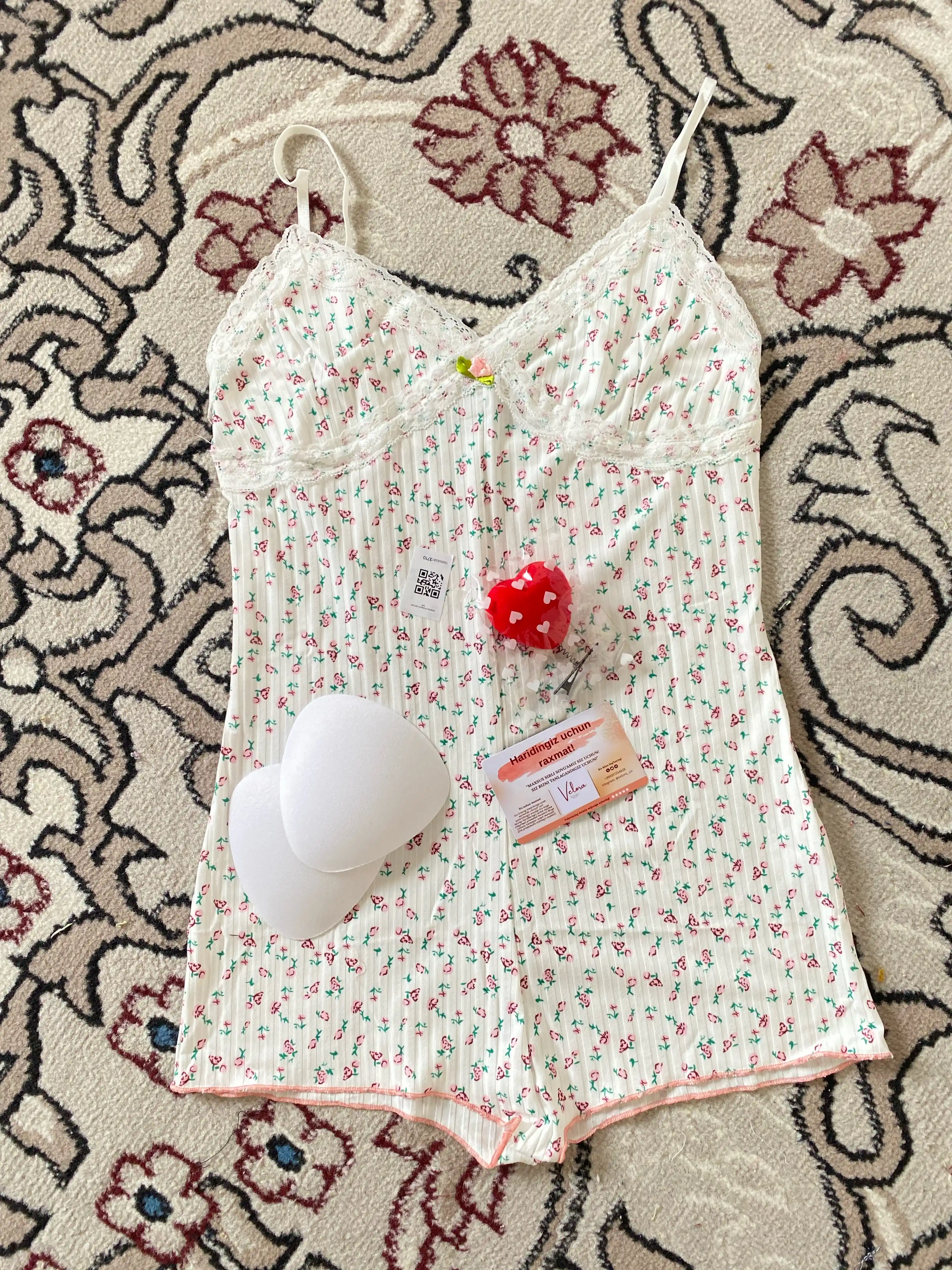 Babydoll pijama, ayollar ichki kiyimi, tungi va uy kiyimi, yozgi model