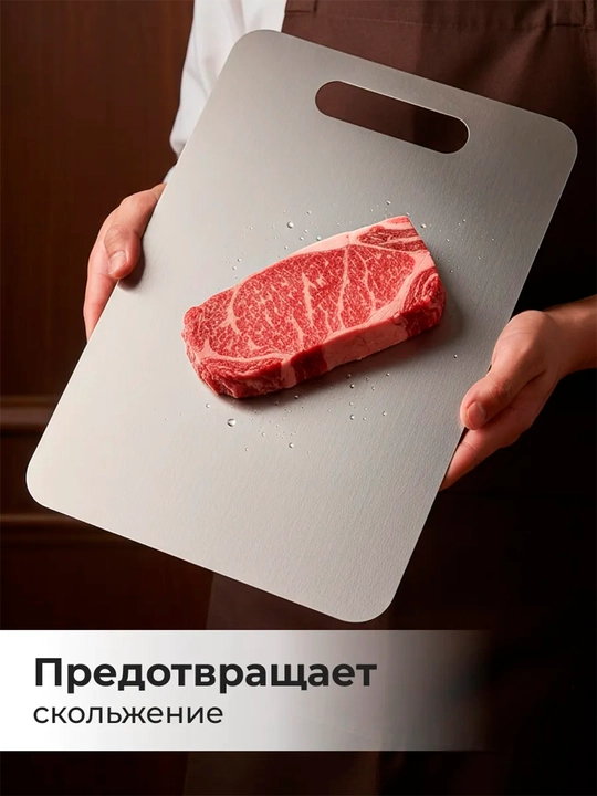 Доска разделочная из нержавеющей стали, набор 3 шт, S+M+L