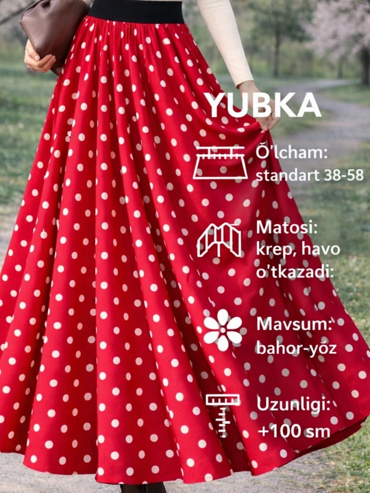 Yubka – bahor-yozgi qulay va nafis uslub uchun ideal tanlov