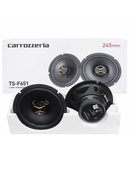 Carrozzeria TS-F651 Avtomobil Kolonkasi – 16.5 sm, 245W (2 dona)