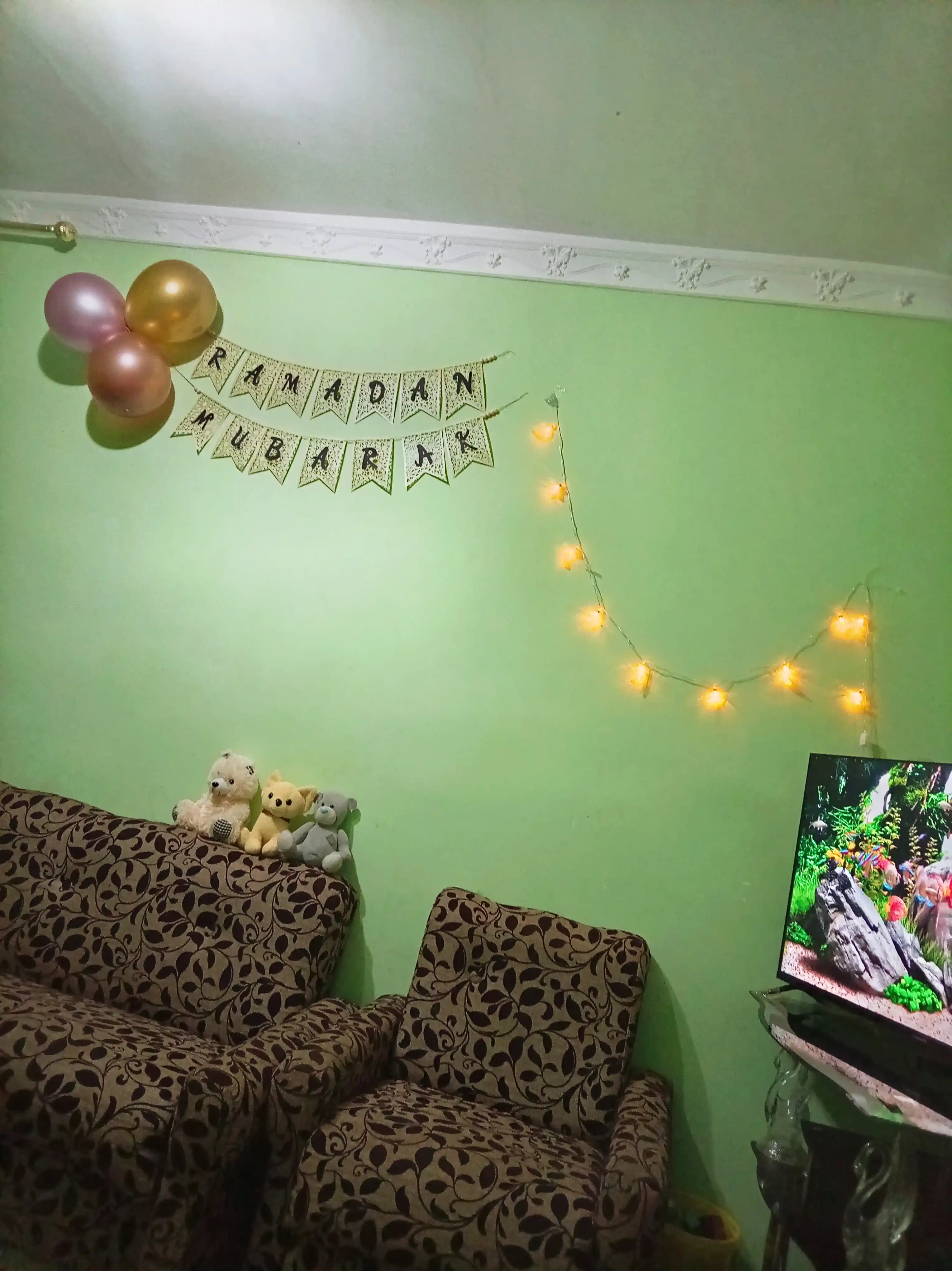 Ramazon, EID, RAMADAN MUBORAK uchun LED chambar, Ramazon bezagi