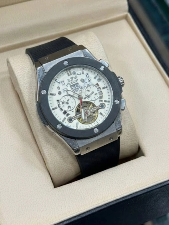 Erkaklar qo'l soati hublot, mexanika qo'l soati,karobka dakument hujjatlari