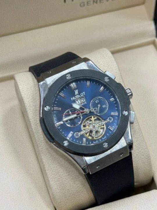 Erkaklar qo'l soati hublot, mexanika qo'l soati,karobka dakument hujjatlari