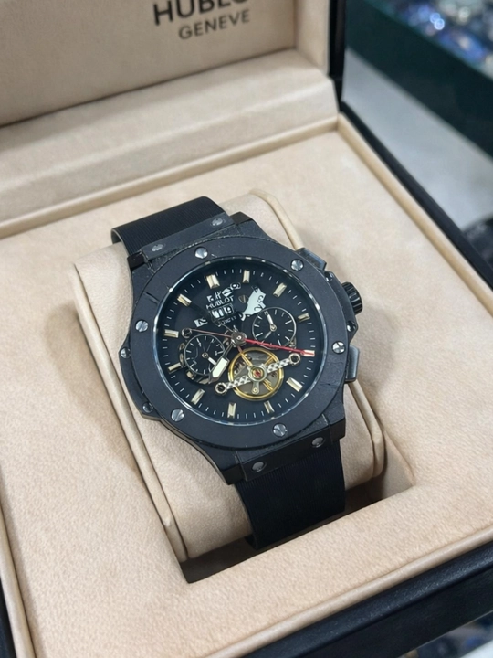 Erkaklar qo'l soati hublot, mexanika qo'l soati,karobka dakument hujjatlari