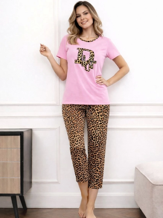 Pijama ayollar uchun, 44–50, 2 qism paxta, uy kiyimi, qulay pijama to‘plam