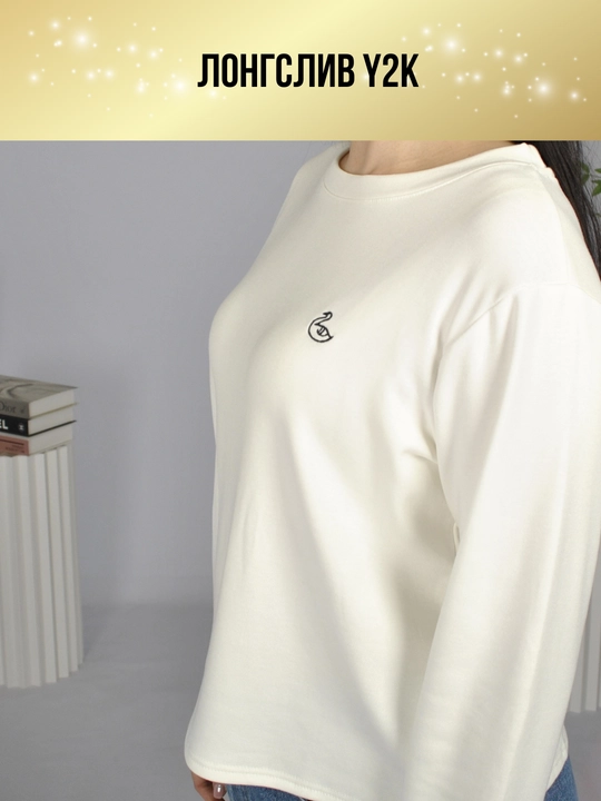 Ayollar longsliv oversize, kundalik longsliv, yupqa nafas oladigan longsliv