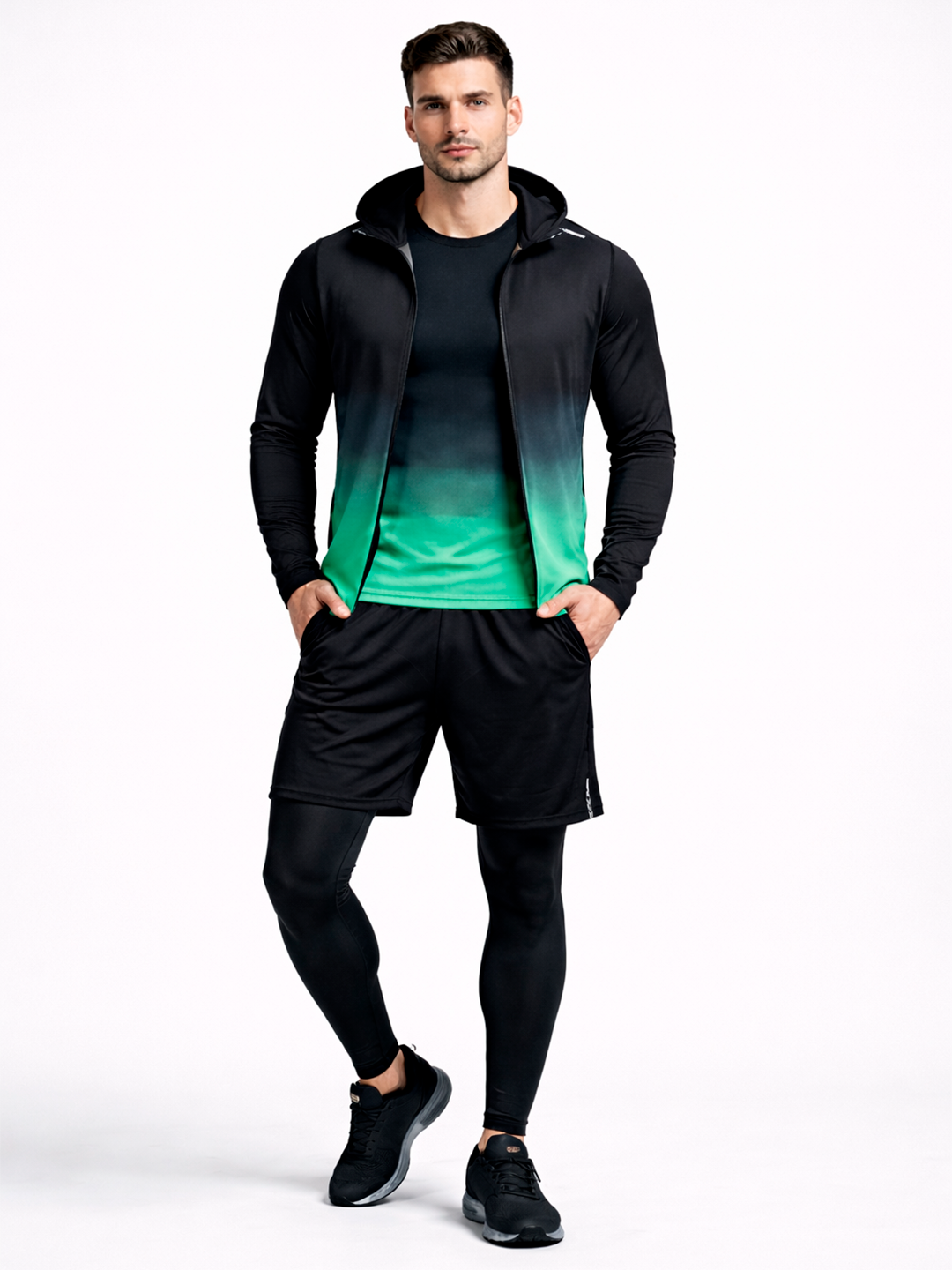 Erkaklar uchun sport to‘plami, 5 tasi 1 da, krossfit va yugurish uchun - 