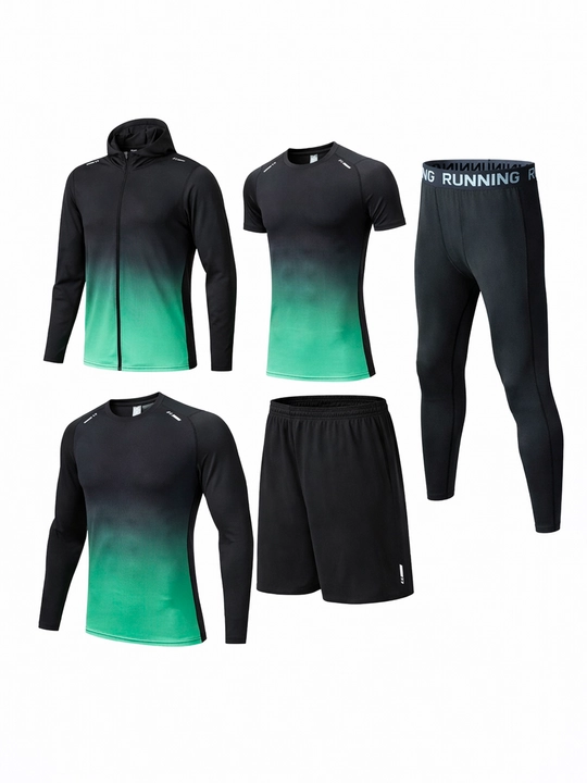 Erkaklar uchun sport to‘plami, 5 tasi 1 da, krossfit va yugurish uchun