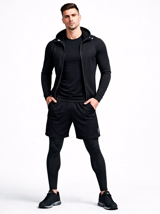 Erkaklar uchun sport to‘plami, 5 tasi 1 da, krossfit va yugurish uchun - 