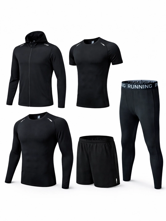 Erkaklar uchun sport to‘plami, 5 tasi 1 da, krossfit va yugurish uchun