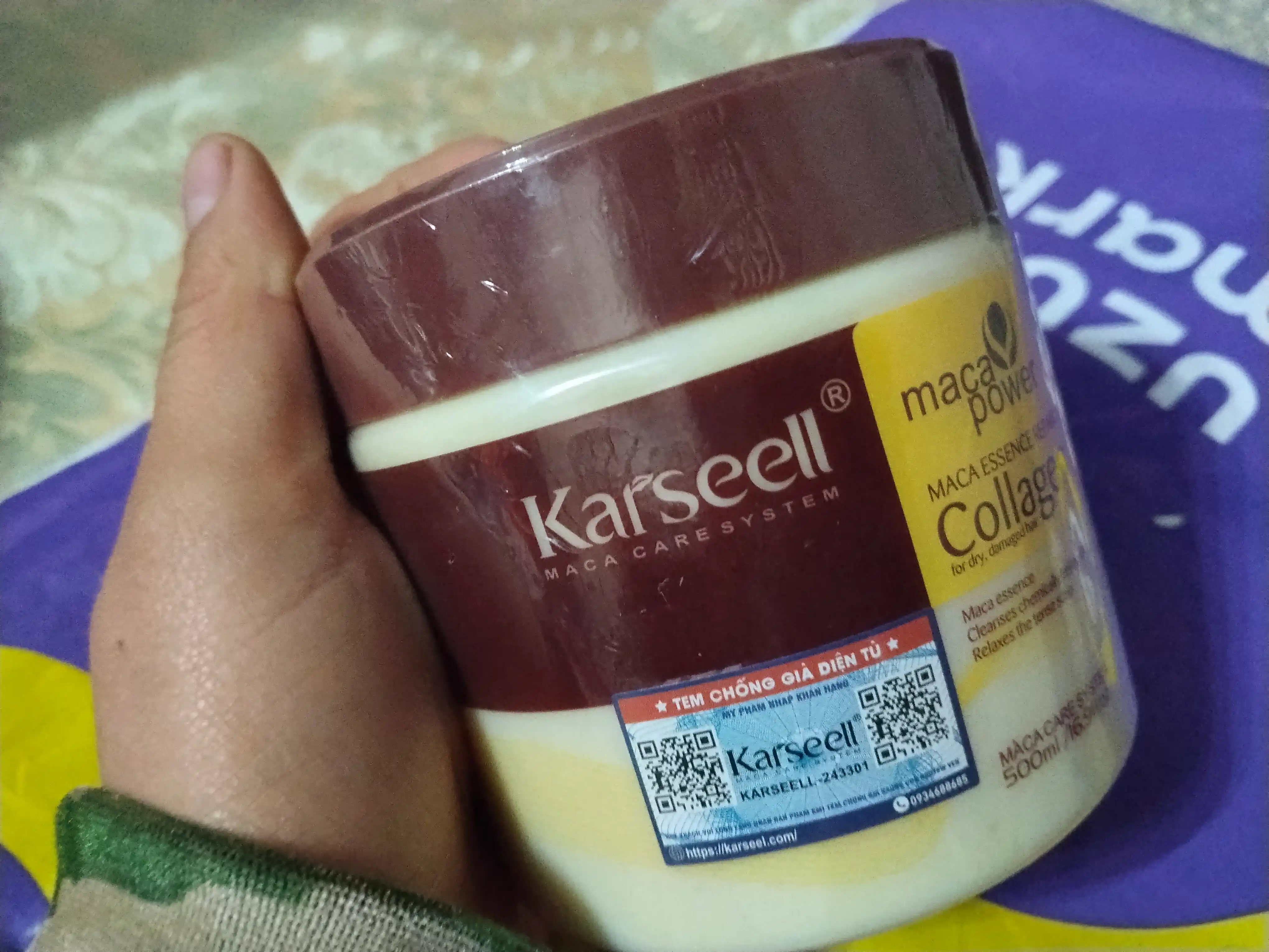 Маска для волос Karseell Collagen, обладает свойствами выпрямления, 500 мл