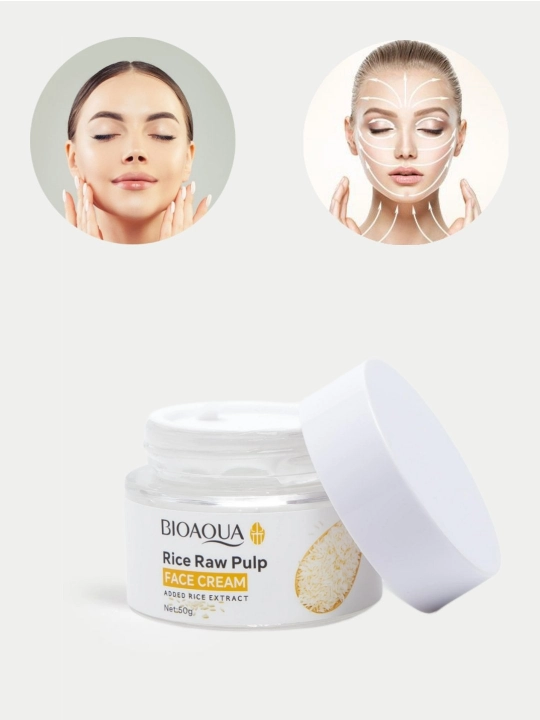 Крем для лица с экстрактом риса, Bioaqua
