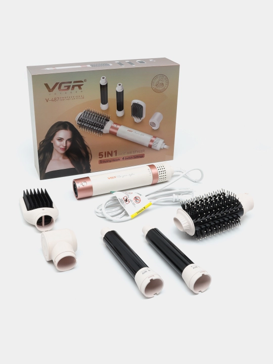 Professional VGR V-487, 495, 498 cho‘tkali fen-taroq, 360° aylanuvchi, keramik qoplamali