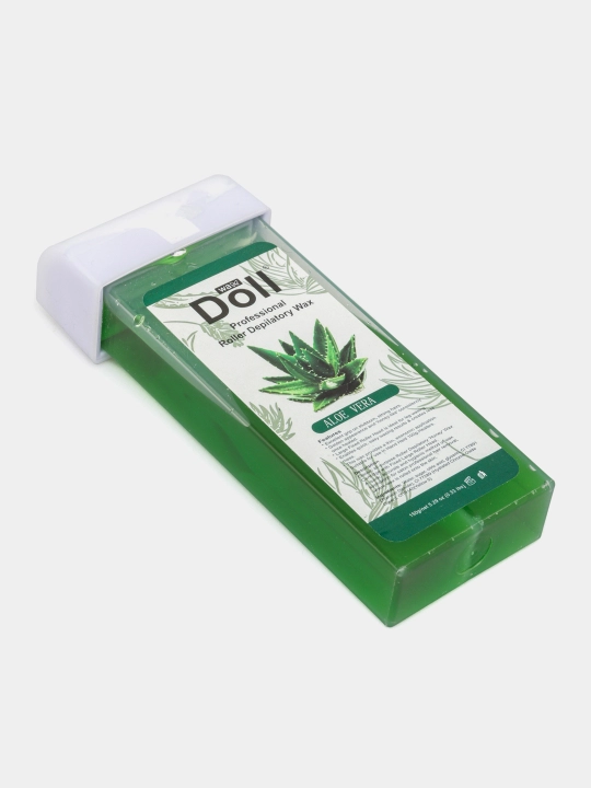 Professional Doll Wax kartrij mumi, depilyatsiya uchun mum kartrij, 100 gr