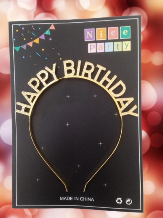 Birthday Queen tug‘ilgan kun halqasi va Happy Birthday diadem - 