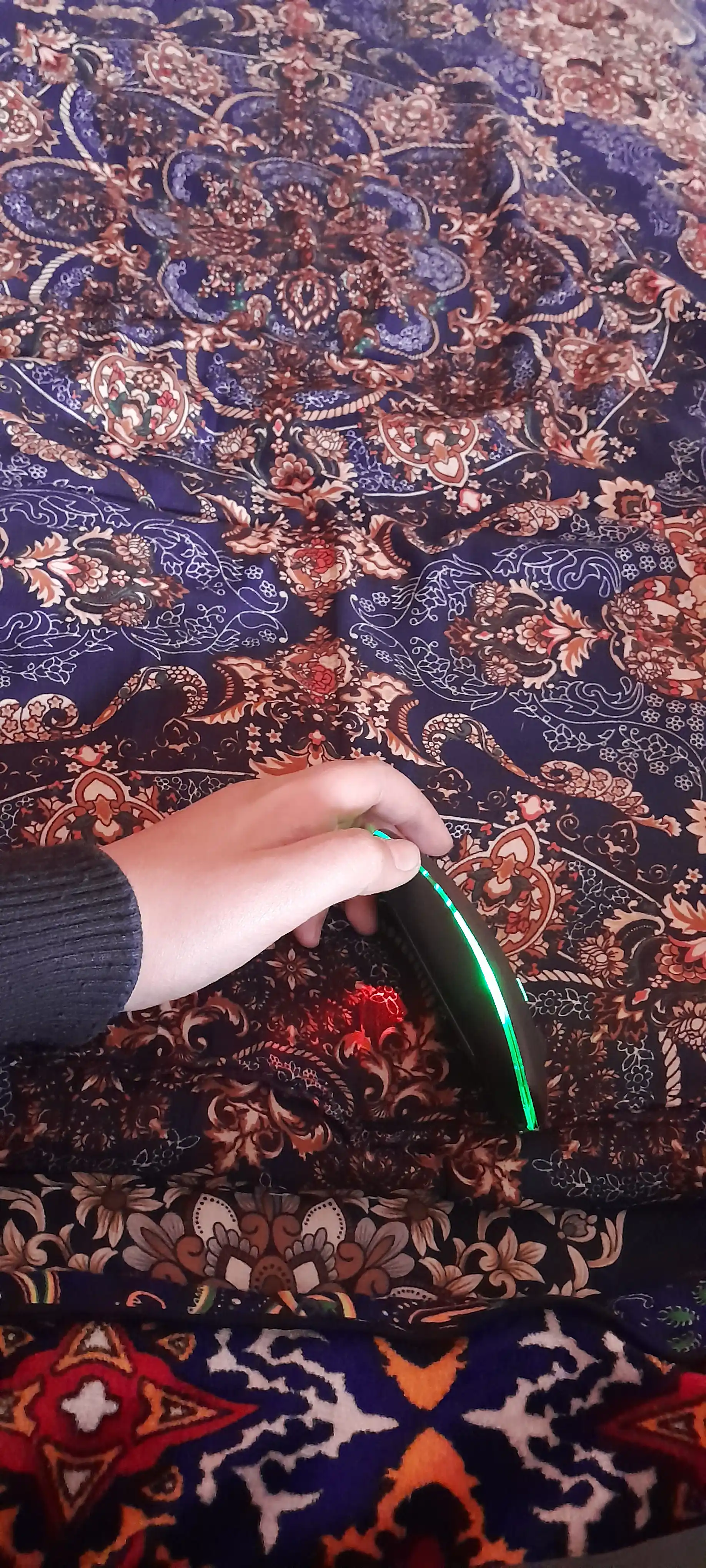 Kompyuter,noutbuk,planshet,telefon uchun simsiz smart sichqoncha,shovqinsiz,RGB yoritgichl