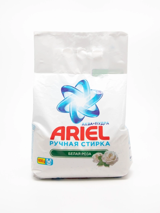 ARIEL qo‘l yuvish uchun kir yuvish kukuni Oq atirgul, 1,6 kg