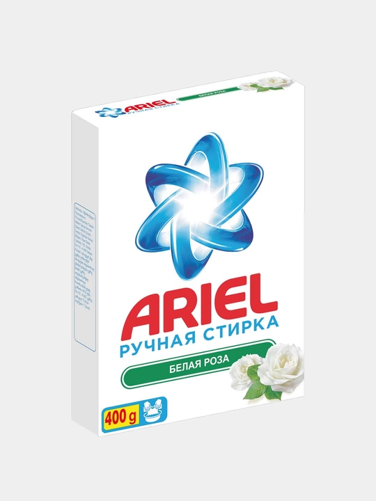 ARIEL qo‘l yuvish uchun kir yuvish kukuni Oq atirgul 400 g